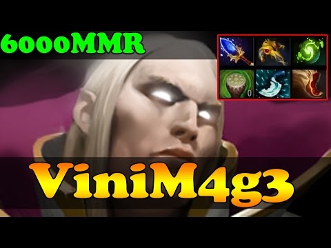 Dota 2 - ViniM4g3 6000 MMR Plays Invoker vol 20 - Ranked Match Gameplay