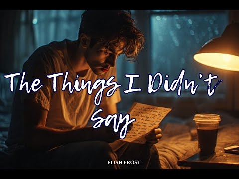 The Things I Didn’t Say – Elian Frost | A Song for Every Word Left Behind