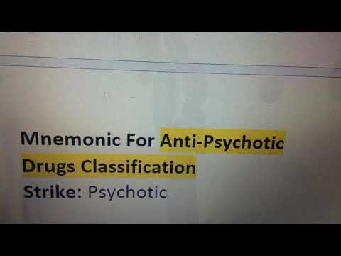 Anti psychotic drug classification mnemonic