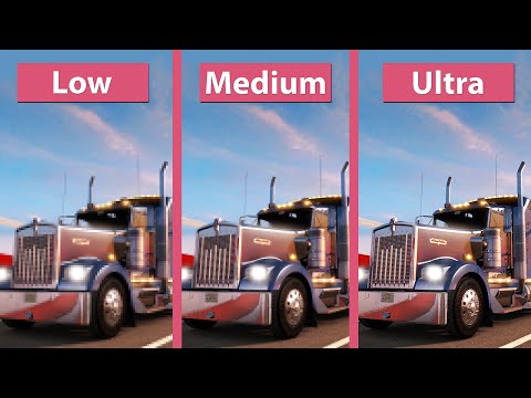 American Truck Simulator – PC Low vs. Medium vs. Ultra Graphics Comparison