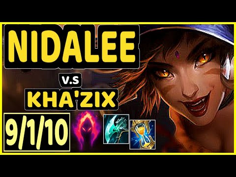 KIREI (NIDALEE) vs KHA'ZIX - 9/1/10 KDA JUNGLE GAMEPLAY - EUW Ranked GRANDMASTER
