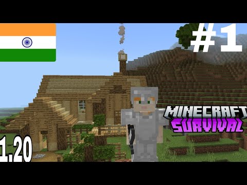 EPIC Minecraft PE Survival Series in Hindi #1