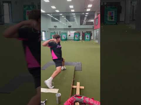 Ethan Vaughn 15u back on the mound 80.5mph mini bullpen