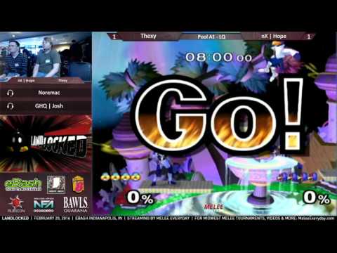 Landlocked - Thexy (Sheik) vs. nX | Hope (Falco) - Melee - Pool A1, LQ