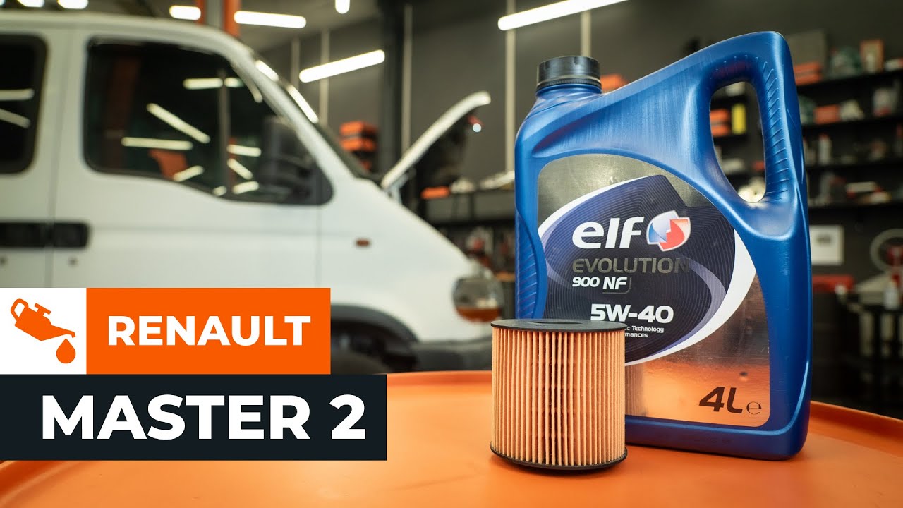 Byta motorolja och filter på Renault Master 2 skåpbil – utbytesguide