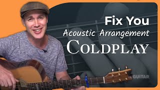 Fix You - Coldplay - Acoustic Beginners Guitar Lesson (SB-221) How to play easy songs on guitar
