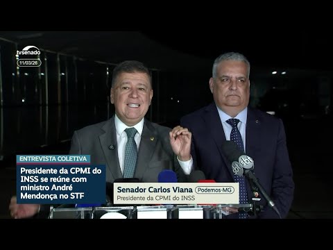CPMI do INSS: Carlos Viana concede entrevista após reunião com ministro André Mendonça - 11/03/26