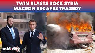 Syria ON ALERT: Bombs EXPLODE; Macron’s Motorcade ESCAPES As Blast Injures 18 In Damascus