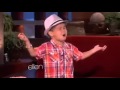 The Ellen Show - Cute little boy sings Bruno Mars ...