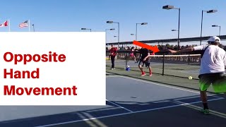 How to use your opposite hand for balance and power in Pickleball - The Pickleball Masterclass