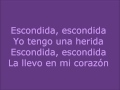 Corazon Rebelde - Escondida Letra (HD) 