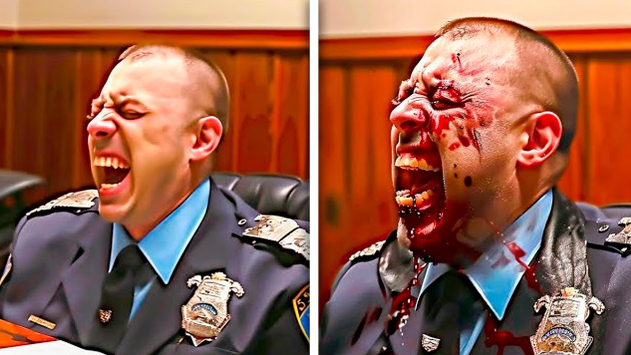 Policiais Corruptos Mortos Instantaneamente no Tribunal