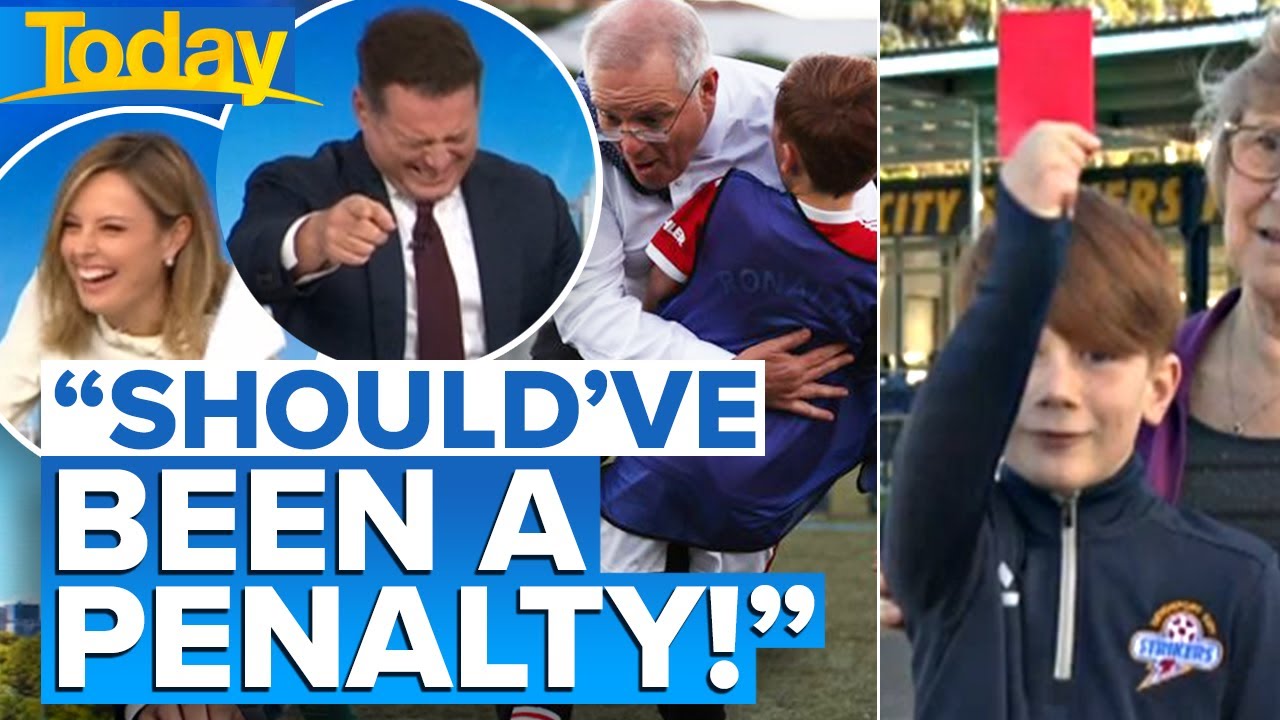 Kid's hilarious reaction after bowled over by PM | Today Show Australia