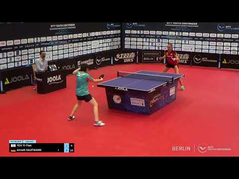 Annett Kaufmann (GER) vs Yeh Yi-Tian (TPE) | U17 R16 | 2022 WTT Youth Contender Berlin