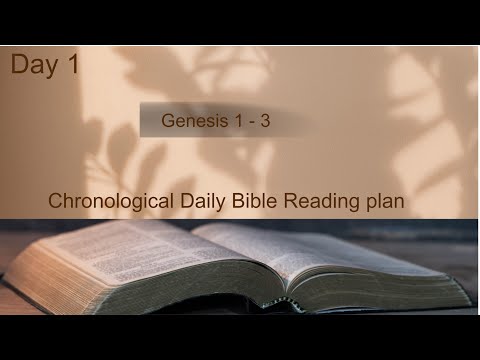 Day 1| Genesis 1- 3 | Chronological Bible Reading Plan | NIV Audio Bible