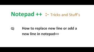 How to add new line[  \n  ] in notepad++