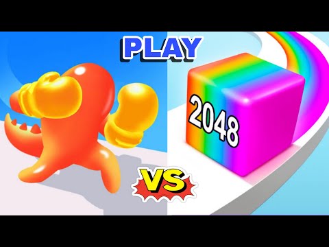 Jelly Run 2048 💛Vs💛 Man Runner 2048 | Walkthrough Max Gameplay , Satisfying GAMEPLAY🏀 #gaming #games