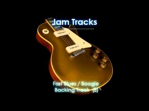 Fast Blues / Boogie Guitar Backing Track  (E)