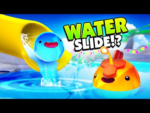 Building a WATER SLIDE For My Favourite SLIMES! - SLIME RANCHER 2