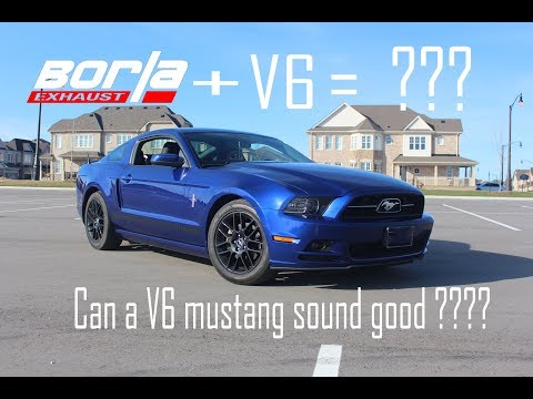 CAN A V6 MUSTANG SOUND NICE ? Borla Atak Catback