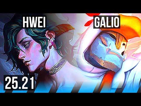 HWEI vs GALIO (MID) | 69k DMG, Legendary | EUW Master | 25.21