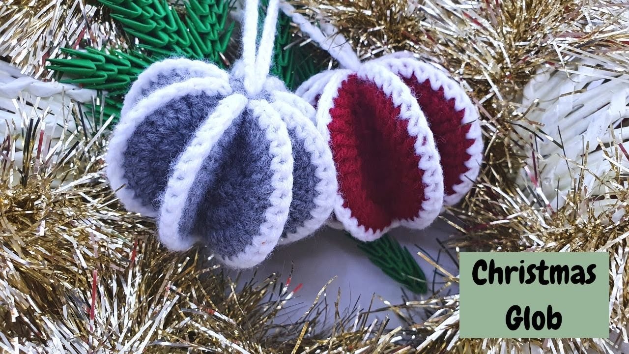 How to crochet a Bauble || Christmas Decorations || Holiday Ornaments || Winter crochet tutorial