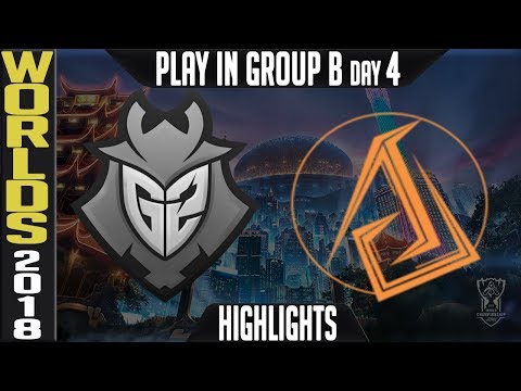 G2 vs ASC Highlights | Worlds 2018 Play In Day 4 Group B  | G2 Esports vs Ascension Gaming