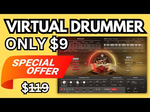 HOT Virtual Drummer Only $9 Too Good To Be True! (UJAM HOT Review) Black Friday Deals + free plugins