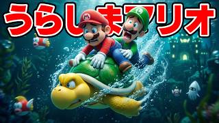 助けたノコノコに竜宮城へと連れて行ってもらった、まさに浦島マリオ！ マリオメーカー2 Super Mario maker 2（アナケナファミリーのゲーム実況）