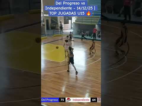 Del Progreso vs Independiente- 14/12/25 | TOP JUGADAS U15 🔥 #basketball #highlights