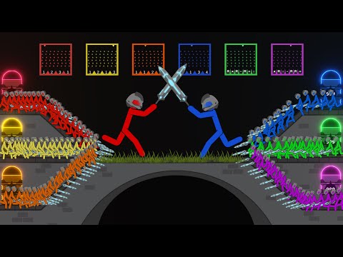 Stickman 3v3 Bridge Clash  ~ Future Ages Battle Fight