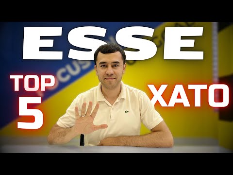 Esse yozishda qilinadigan TOP 5 xato | Ona tili va adabiyot fanidan milliy sertifikat | MENING TILIM