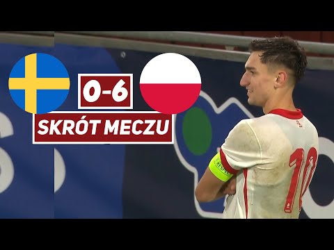 Szwecja - Polska [0-6] skrót meczu | Genialna gra Polaków, pokaz siły ekipy Brzęczka | El. Euro U21