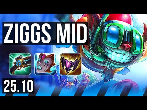 ZIGGS vs VIKTOR (MID) | 8/1/7, 4k comeback, Godlike | KR Diamond | 25.10
