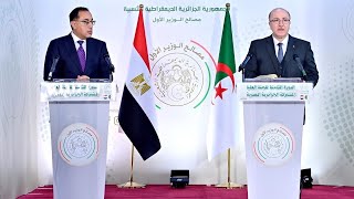 التصريح الإعلامي المشترك للوزير الأول ورئيس مجلس الوزراء جمهورية مصر العربية