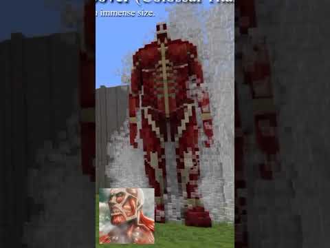 attack on titan all titan in Minecraft world #aot #titan my favourite anime #nav9 #anime #i