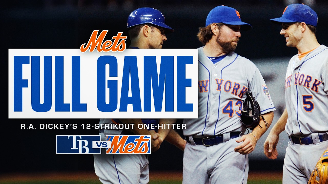 R.A. Dickey Throws One-Hitter vs. Rays | FULL GAME