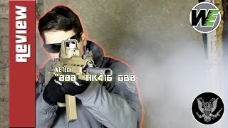 WE Airsoft HK416 Black Open Bolt (Gas Blowback) 4168 Airsoft GBB Tüfek - Video