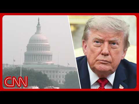 トランプ氏、山火事の煙を巡りカナダに関税を ameaす (Trump threatens Canada with tariffs over wildfire smoke)