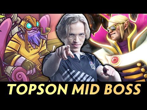 Topson vs Tinker and Invoker — MID BOSS