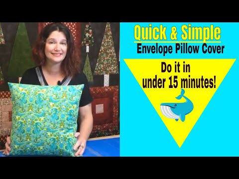Envelope Pillow Cover Tutorial- Quick & Simple