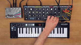 Video thumbnail for Behringer Model 15 Sound Demo (no talking) by Bonedo Synthesizers