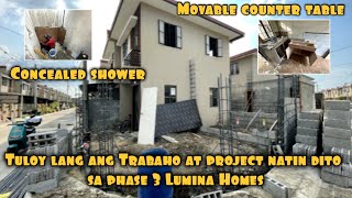 Movable Counter Table + Concealed shower Items + Update sa Bago natin project phase 3