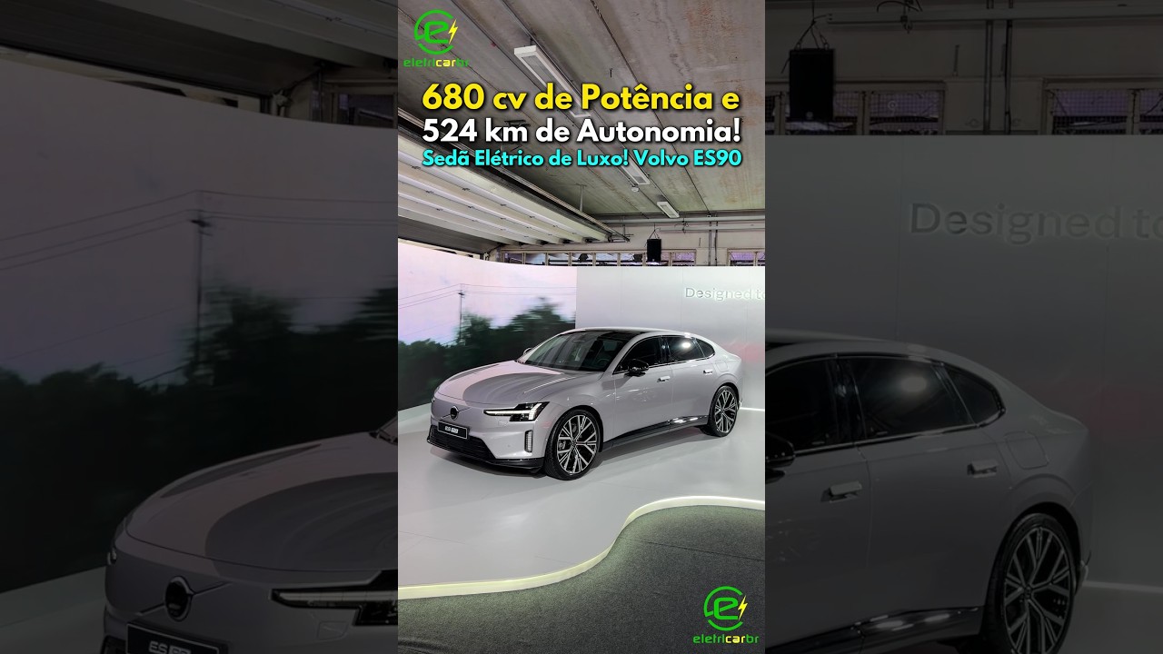 680 cv de Potência e 524 km de Autonomia! Sedã Elétrico de Luxo! Volvo ES90⚡