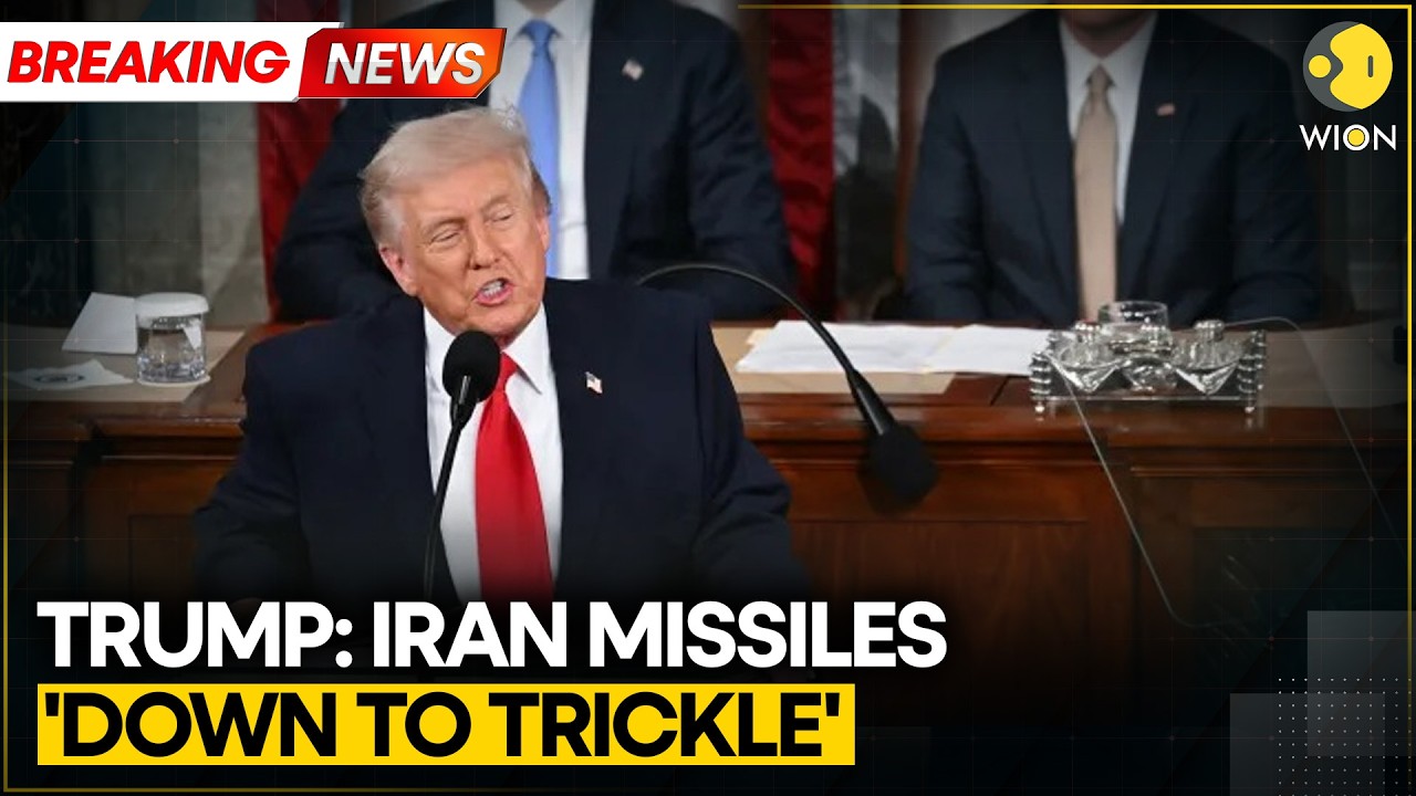US-Iran War | Trump: Iran’s Missiles Down to a Trickle, Drone Industry Hit | WION Breaking