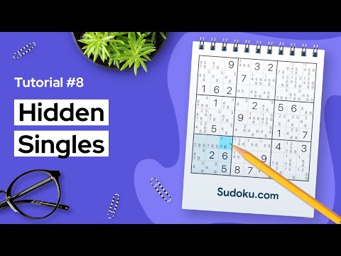 Hidden singles - a Sudoku technique for beginners