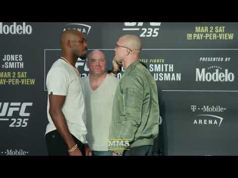 UFC 235: Jon Jones vs. Anthony Smith Media Day Staredown - MMA Fighting