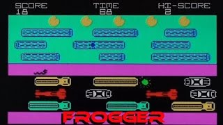 Playing Frogger (badly) on ZX Spectrum