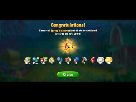Fishdom Carnival of Gifts Stage 18 - Atlantis Cup Super Hard Level 176 Completed All The Tasks