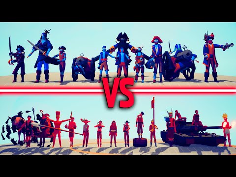 LEGACY TEAM vs MEGA PIRATE TEAM | TABS - Totally Accurate Battle Simulator